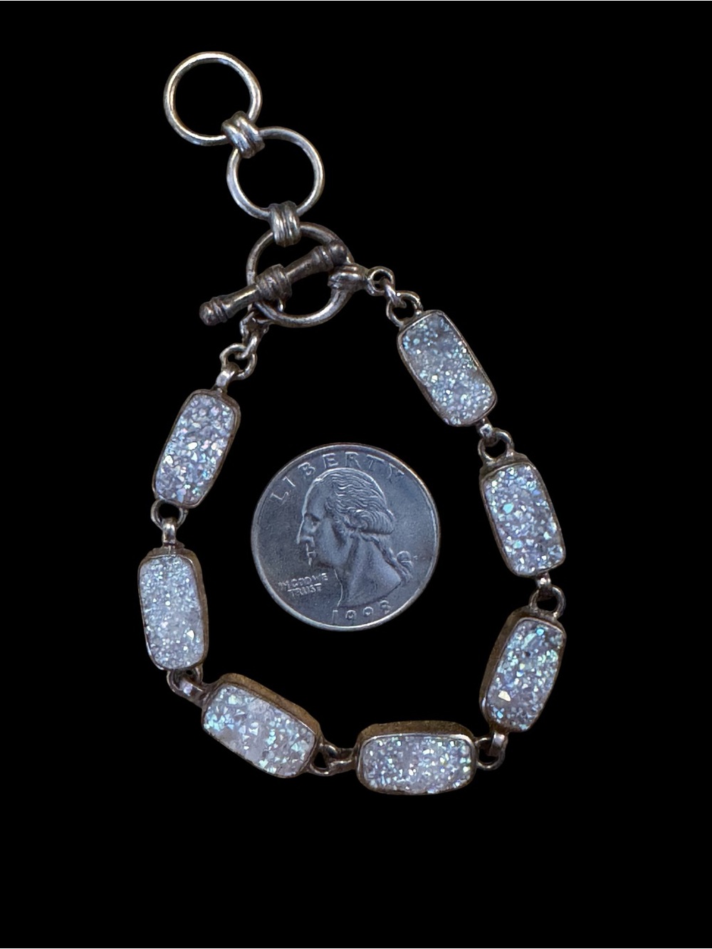 Druzy & Sterling Bracelet VINTAGE